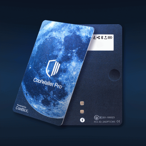 کیف پول سخت افزاری ارزهای دیجیتال کول ولت پرو | Coolwallet Pro